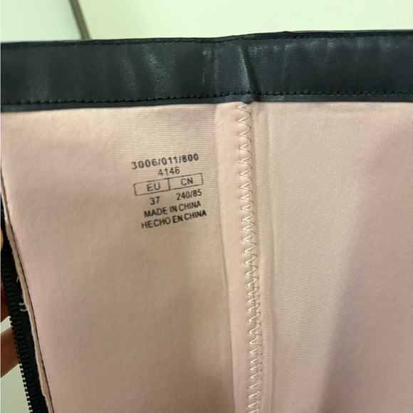 Zara black square toe knee high boots Size 7 EU 37 - Picture 3 of 16